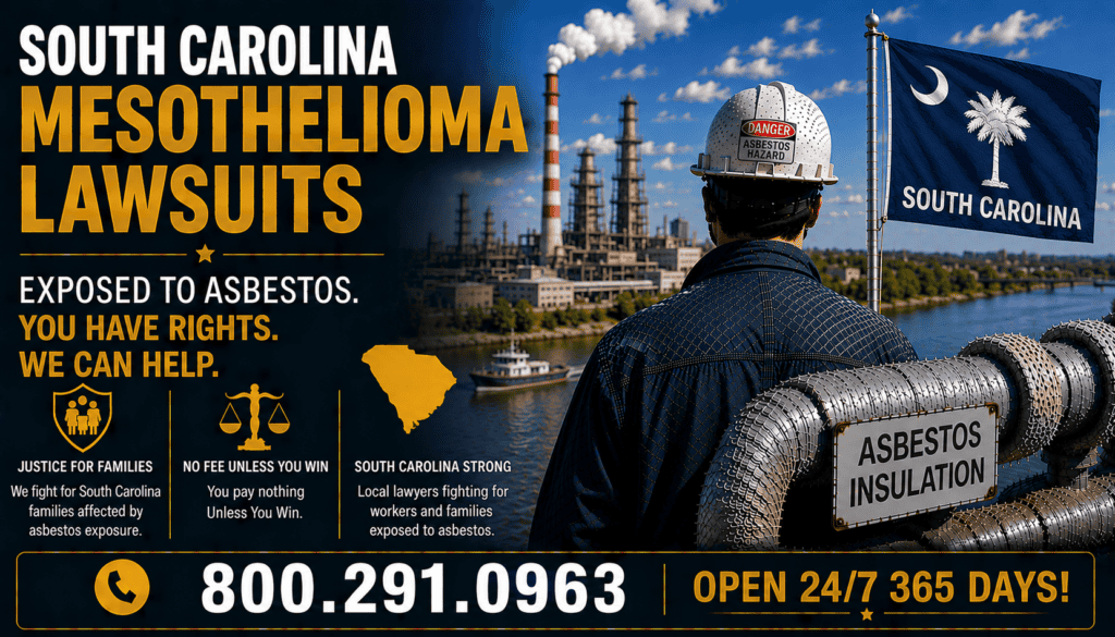 South Carolina Mesothelioma and Asbestos Lung Cancer Lawsuit