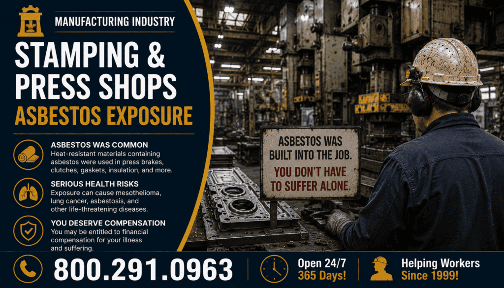 Stamping & Press Shops Asbestos Exposure Mesothelioma