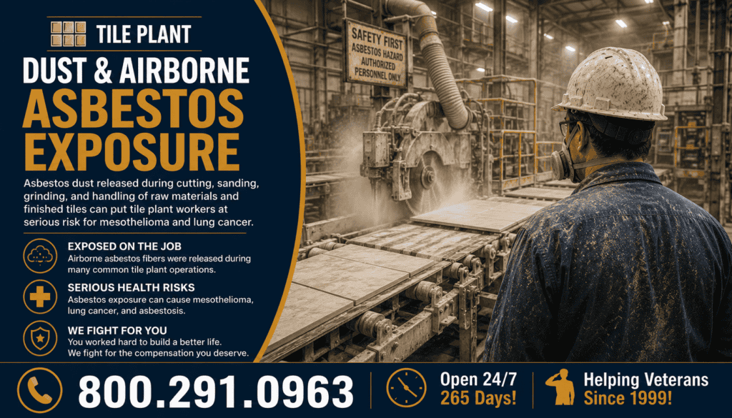 Tile Plant Dust & Airborne Asbestos Exposure Mesothelioma Lawsuit