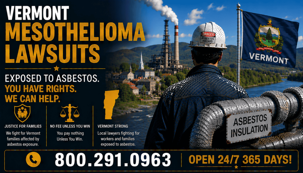 Vermont Mesothelioma and Asbestos Lung Cancer Lawsuit