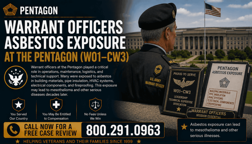 Warrant Officers Asbestos Exposure at the Pentagon (WO1–CW3)