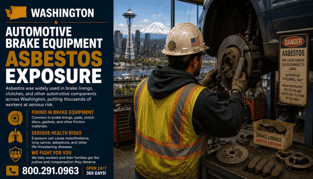 Washington Automotive Brake Equipment Asbestos Exposure Mesothelioma