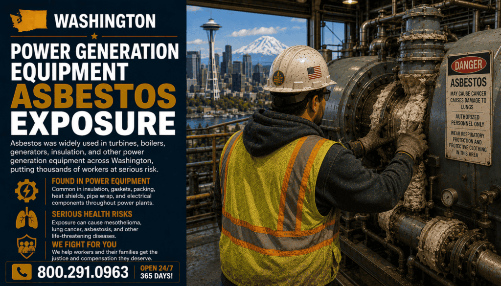 Washington Power Generation Equipment Asbestos Exposure Mesothelioma