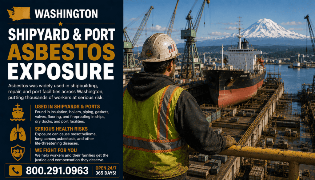 Washington Shipyard & Port Asbestos Exposure Mesothelioma