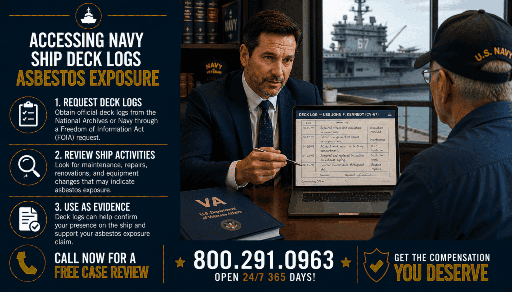 Accessing Navy Ship Deck Logs Asbestos Exposure - Mesothelioma Lawsuit