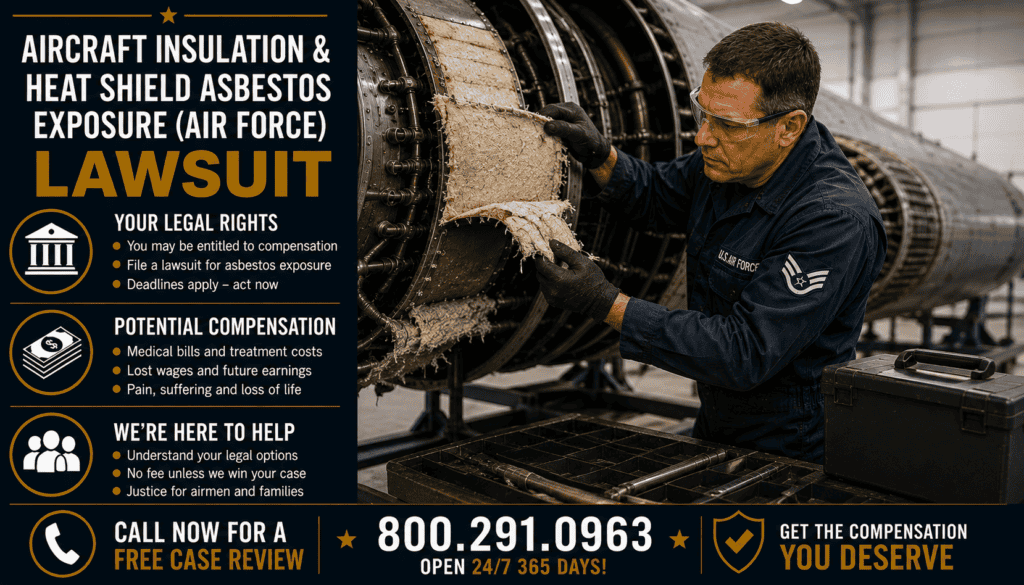Air Force Aircraft Insulation & Heat Shield Asbestos Exposure - Mesothelioma
