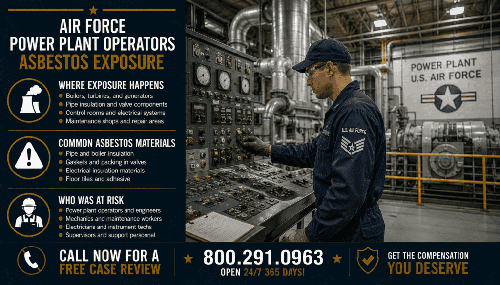 Air Force Power Plant Operators Asbestos Exposure - Mesothelioma