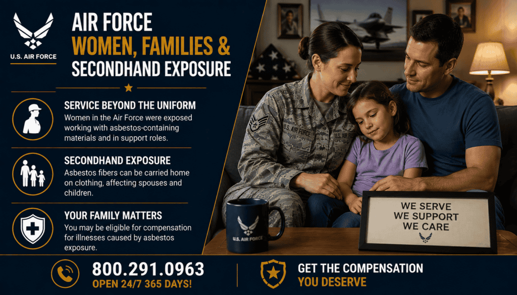 Air Force Women, Families & Secondhand Exposure - Mesothelioma