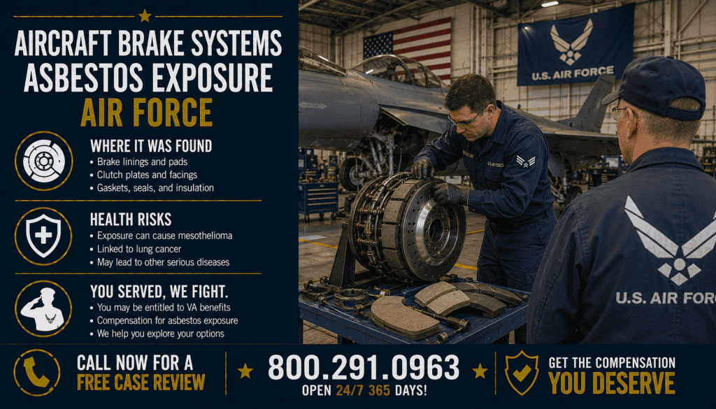 Aircraft Brake Systems Asbestos Exposure (Air Force) - Mesothelioma