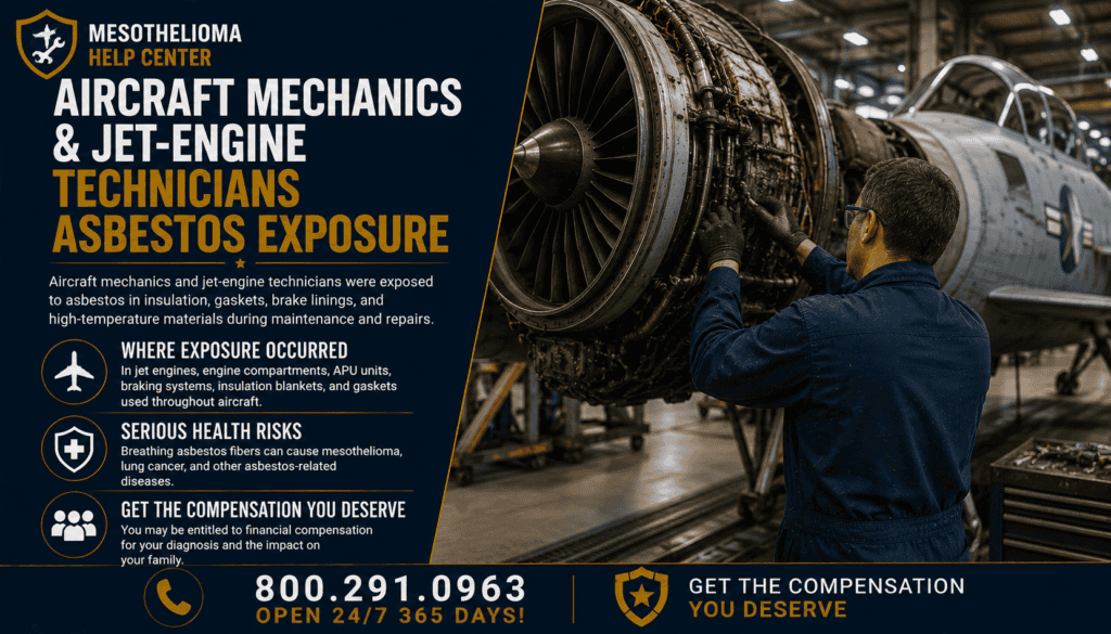 Aircraft Mechanics & Jet-Engine Technicians Asbestos Exposure - Mesothelioma