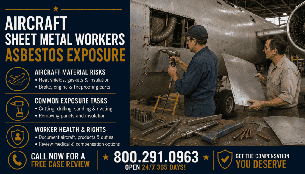 Aircraft Sheet Metal Workers Asbestos Exposure - Mesothelioma
