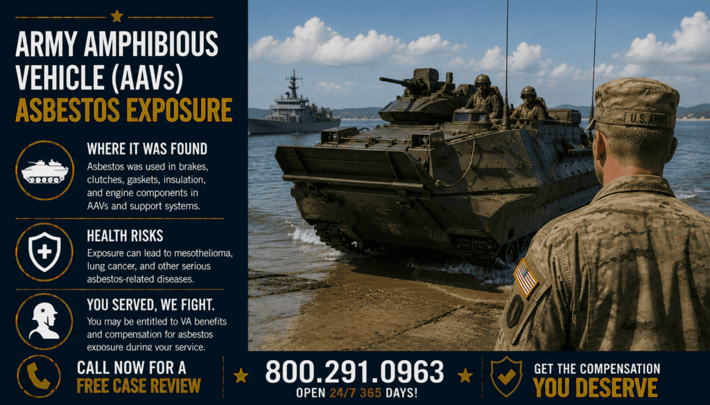 Army Amphibious Vehicles Asbestos Exposure (AAVs) - Mesothelioma