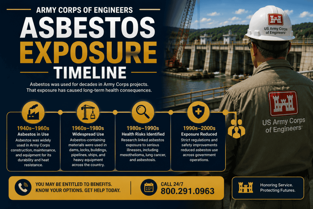 Army Corps Asbestos Exposure Timeline