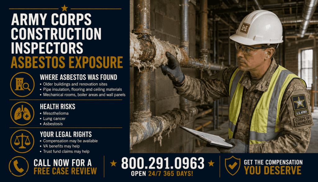 Army Corps Construction Inspectors Asbestos Exposure - Mesothelioma