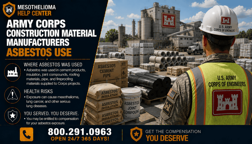 Army Corps Construction Material Manufacturers Asbestos Use - Mesothelioma
