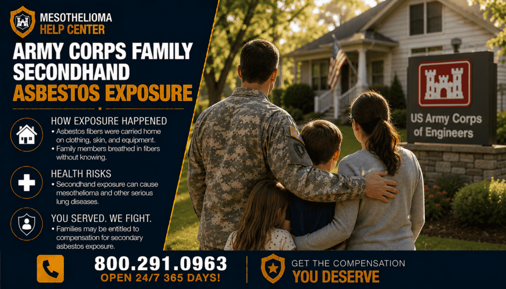 Army Corps Family Secondhand Asbestos Exposure - Mesothelioma