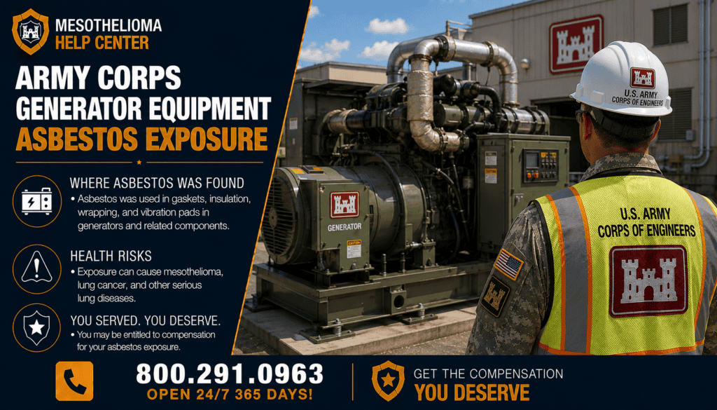 Army Corps Generator Equipment Asbestos Exposure - Mesothelioma
