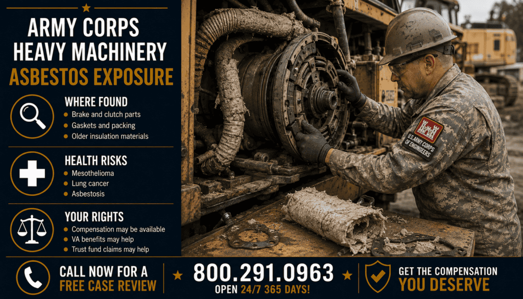 Army Corps Heavy Machinery Asbestos Exposure - Mesothelioma