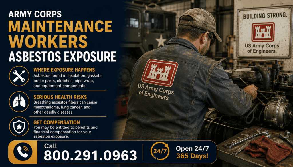 Army Corps Maintenance Workers Asbestos Exposure - Mesothelioma