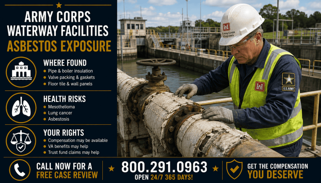 Army Corps Waterway Facilities Asbestos Exposure - Mesothelioma