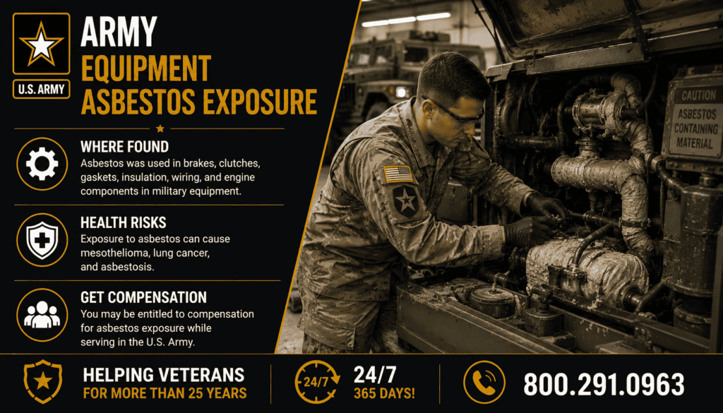 Army Equipment Asbestos Exposure Lawsuit Mesothelioma