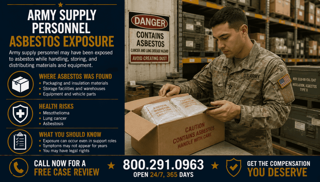 Army Supply Personnel Asbestos Exposure - Mesothelioma