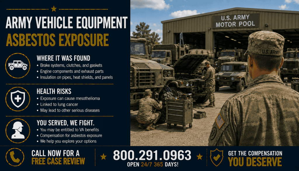 Army Vehicle Equipment Asbestos Exposure - Mesothelioma