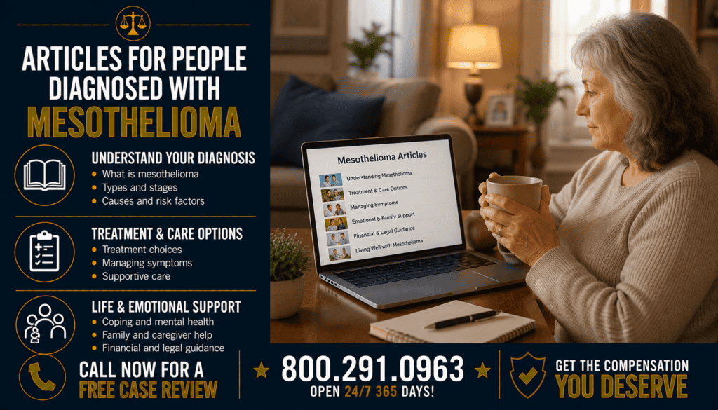 Articles For People Diagnosed with Mesothelioma