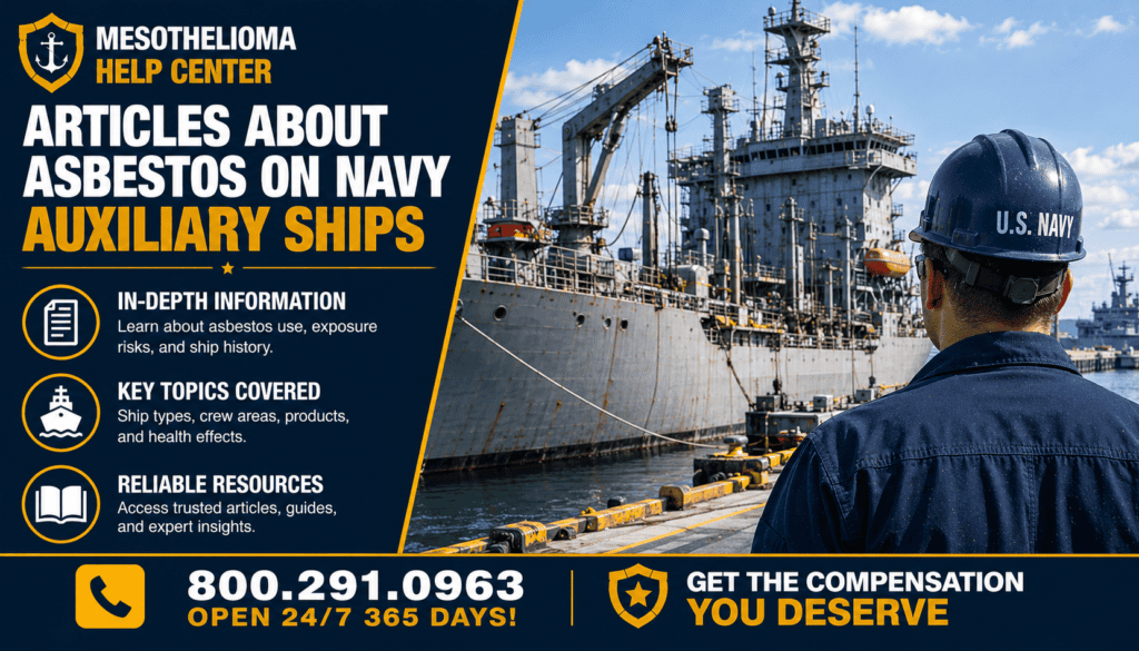 Articles about Asbestos on Navy Auxiliary Ships - Mesothelioma