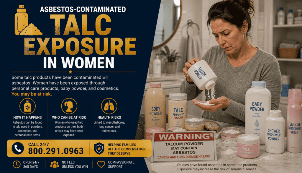 Asbestos-Contaminated Talc Exposure in Women - Mesothelioma Lawsuit
