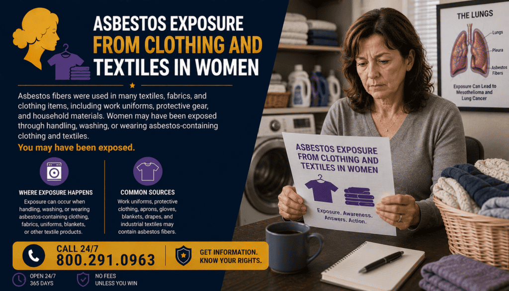 Asbestos Exposure from Clothing and Textiles in Women - Mesothelioma