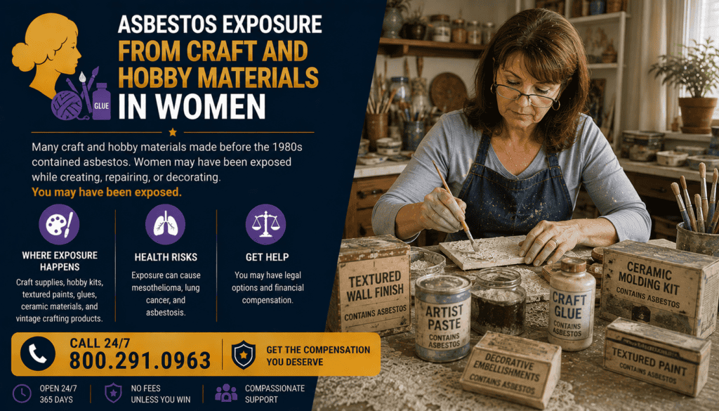 Asbestos Exposure from Craft and Hobby Materials in Women