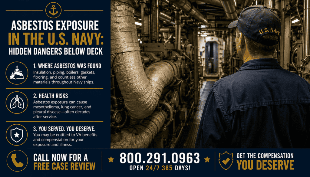 Asbestos Exposure in the U.S. Navy - Hidden Dangers Below Deck - Mesothelioma