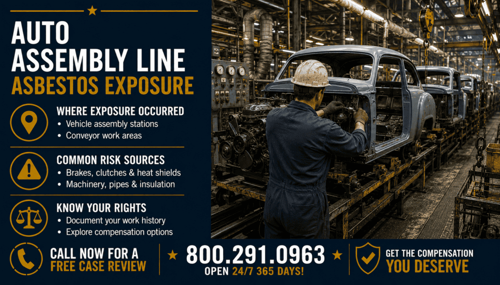 Auto Assembly Line Asbestos Exposure - Mesothelioma