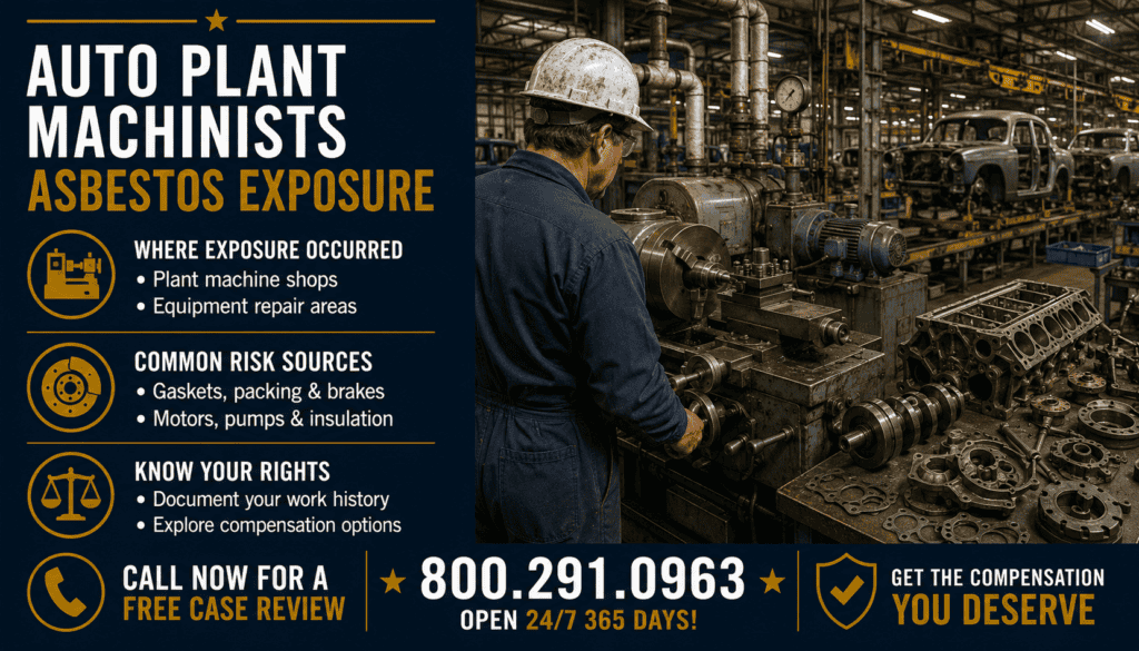 Auto Plant Machinists Asbestos Exposure - Mesothelioma