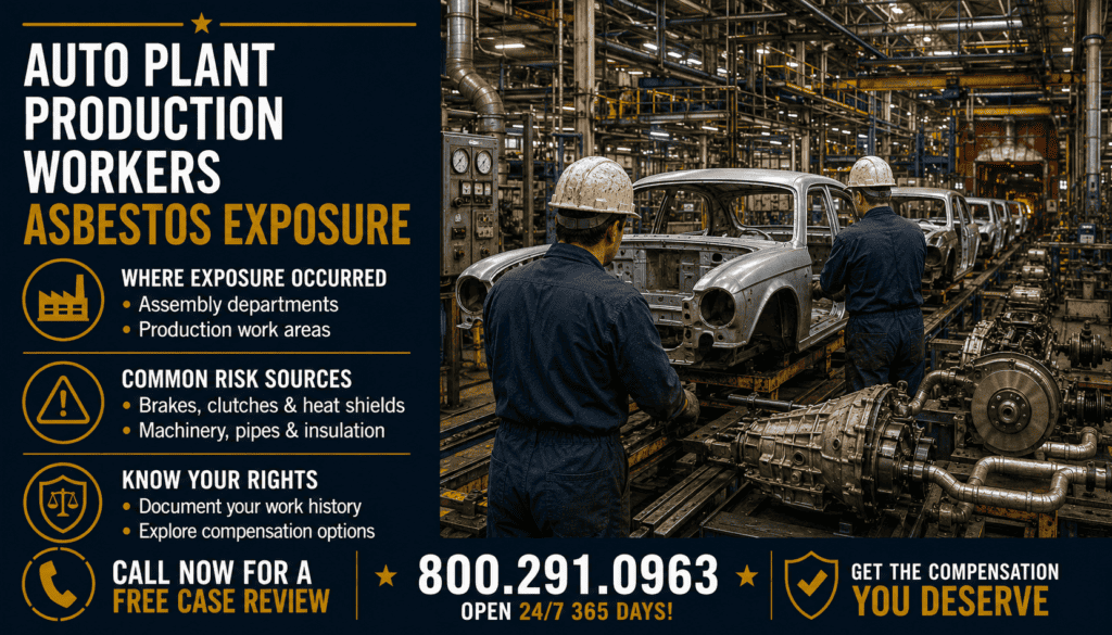 Auto Plant Production Workers Asbestos Exposure - Mesothelioma