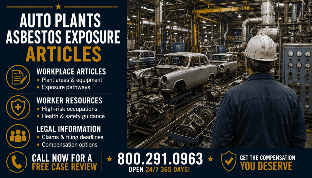 Auto Plants Asbestos Exposure Articles - Mesothelioma