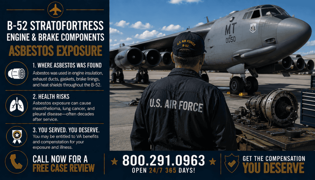 B-52 Stratofortress Engineer & Brake Components Asbestos Exposure