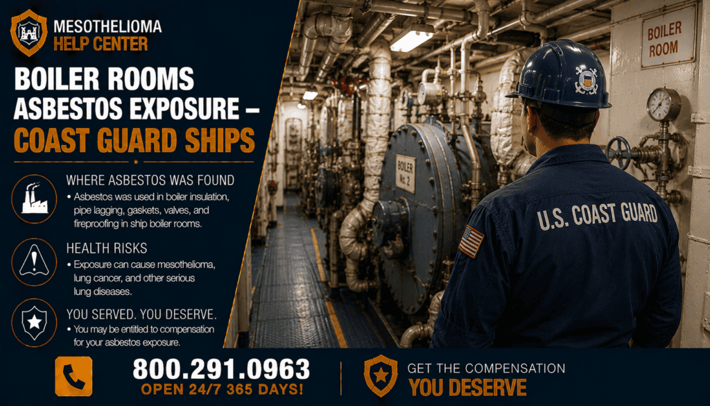 Boiler Rooms Asbestos Exposure Coast Guard Ships - Mesothelioma