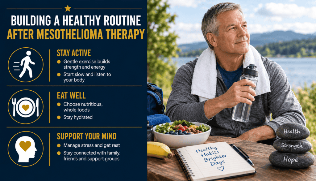 Building a Healthy Routine After Mesothelioma Therapy