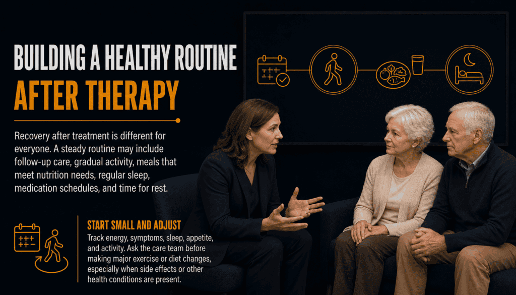 Building a Healthy Routine After Therapy - Mesothelioma Treatment