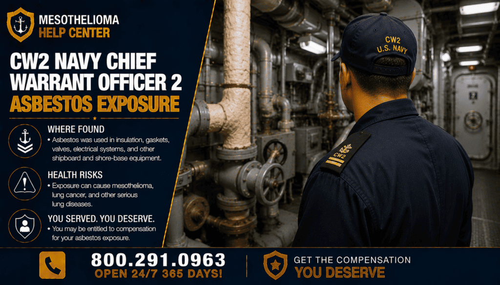 CW2 — Navy Chief Warrant Officer 2 Asbestos Exposure - mesothelioma