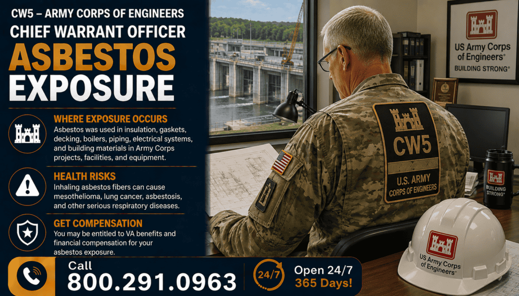 CW5 - Army Corps of Engineers Chief Warrant Officer - Asbestos Exposure