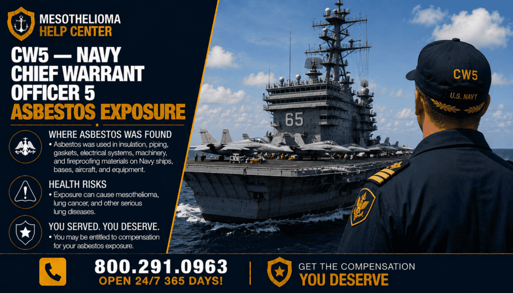 CW5 — Navy Chief Warrant Officer 5 Asbestos Exposure - Mesothelioma