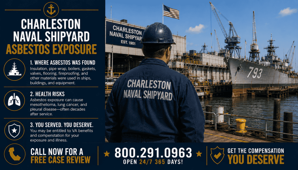 Charleston Naval Shipyard Asbestos Exposure - Mesothelioma