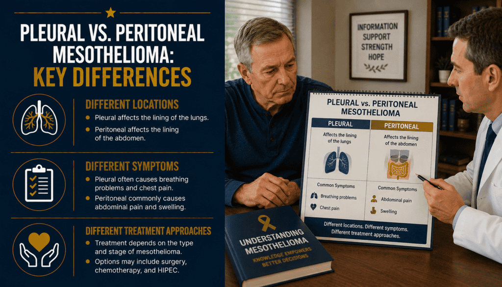 Pleural vs. Peritoneal Mesothelioma: Key Differences