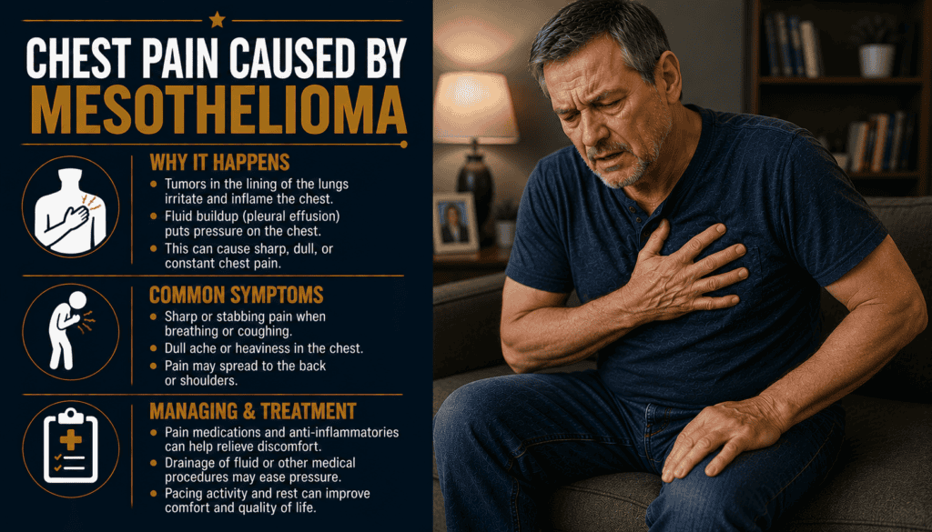 Chest Pain Caused by Mesothelioma - Mesothelioma Symptoms