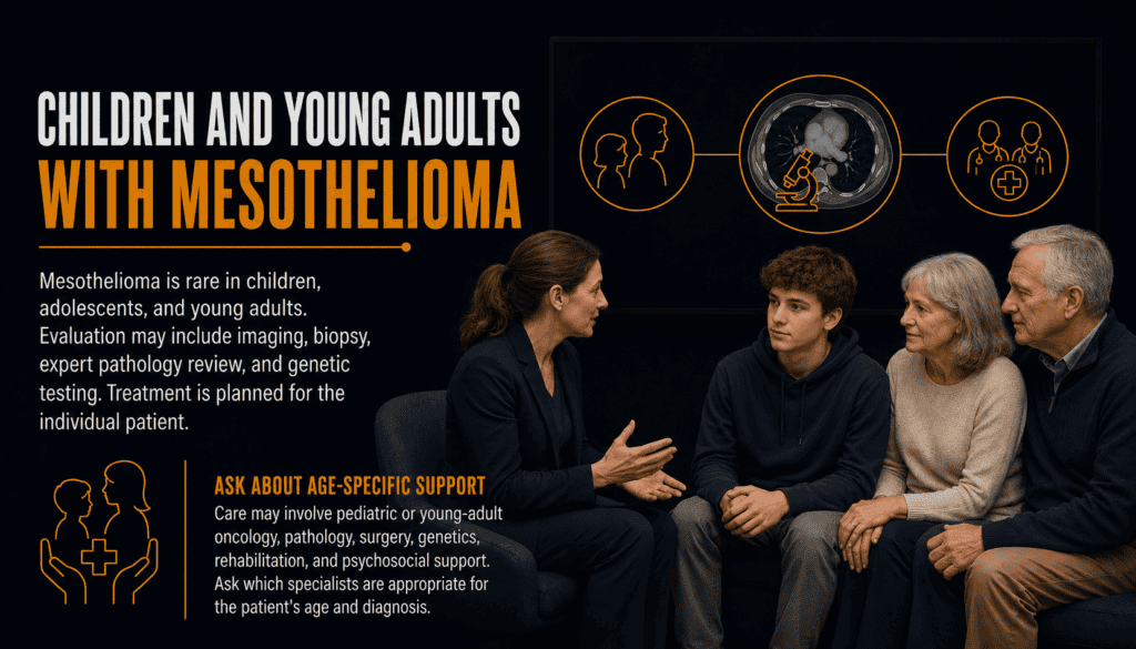 Children and Young Adults with Mesothelioma