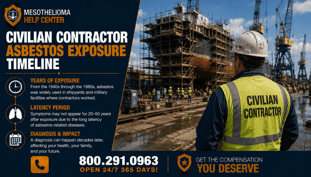 Civilian Contractor Asbestos Exposure Timeline - Mesothelioma