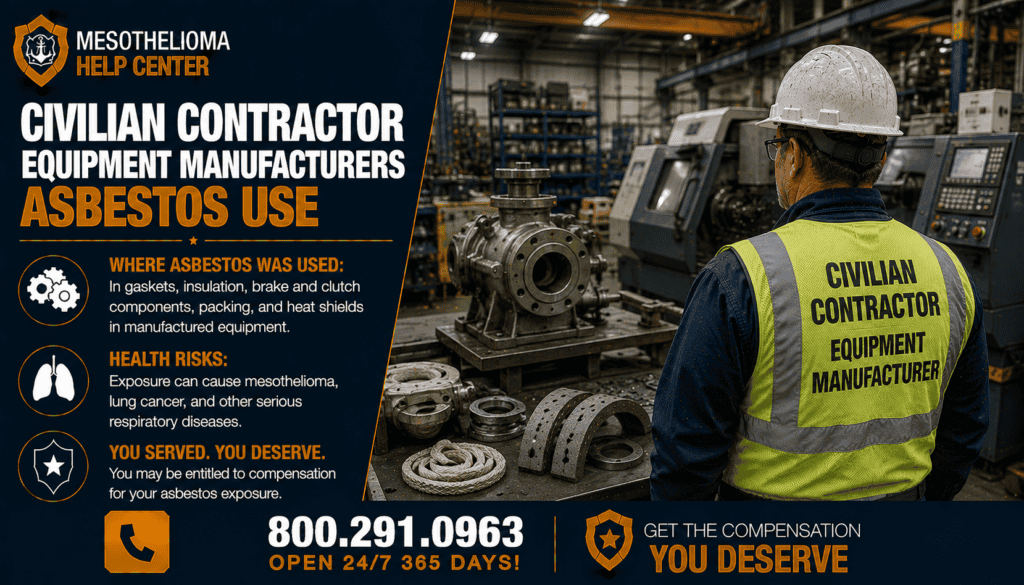 Civilian Contractor Equipment Manufacturers Asbestos Use - Mesothelioma